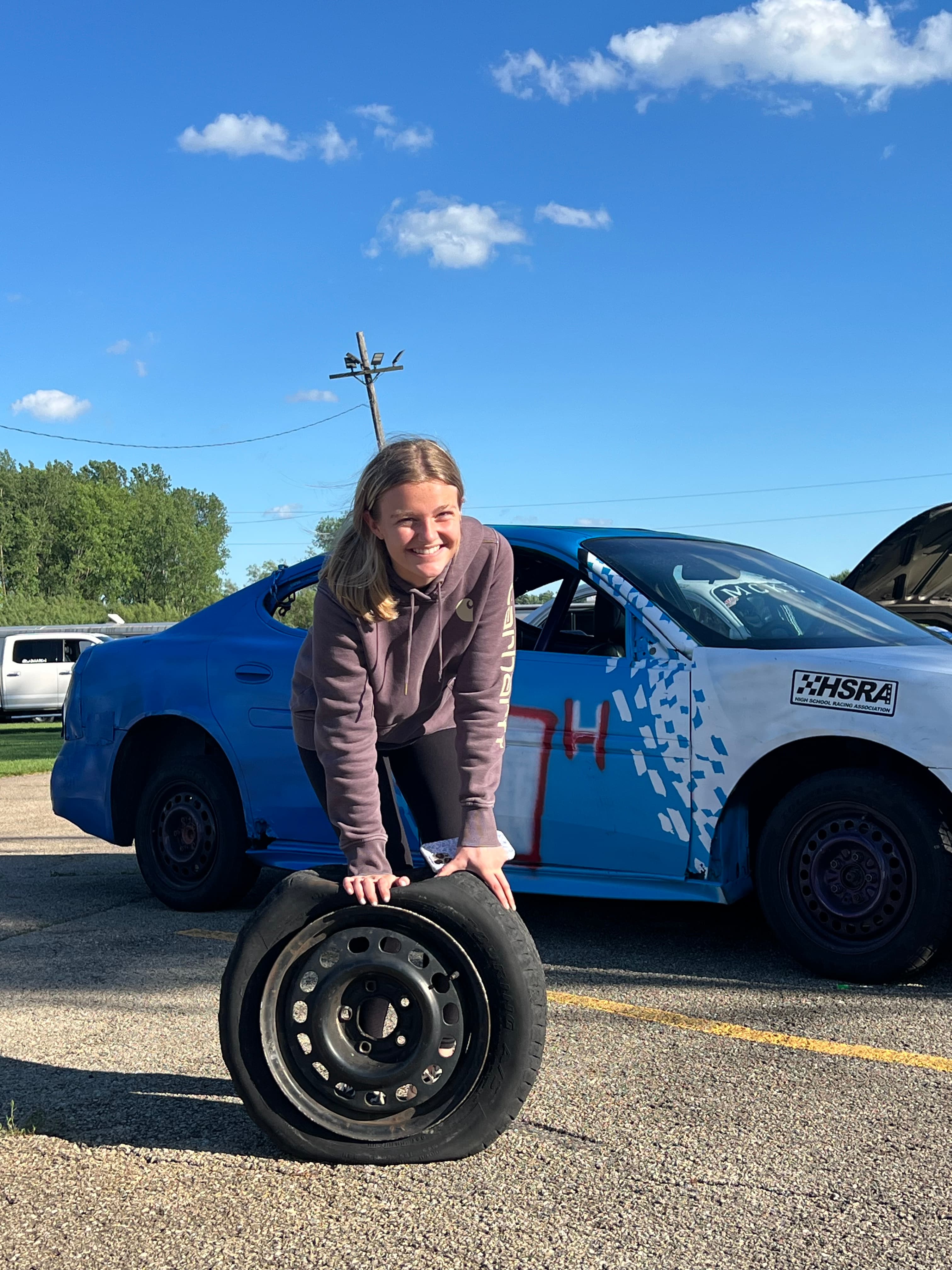 Addison Hawn ready for race day